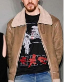 Snake Eyes Andrew Koji Brown Shearling Jacket