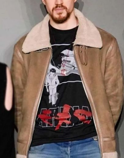 Snake Eyes Andrew Koji Brown Shearling Jacket