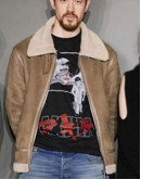 Snake Eyes Andrew Koji Brown Shearling Jacket