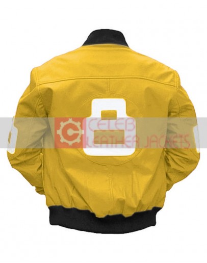 8 Ball Bomber Yellow Jacket
