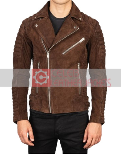 Armand Mocha Biker Jacket