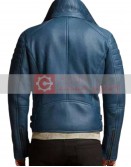 Franklin Men's Blue Biker Jacket