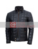 Men’s Trimmed Black Quilted Jacket