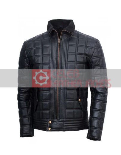 Men’s Trimmed Black Quilted Jacket