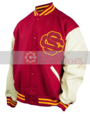 Trojans Cardinal Baseball Varsity Jacket Trojans Cardinal Baseball Varsity Jacket