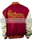 Trojans Cardinal Baseball Varsity Jacket Trojans Cardinal Baseball Varsity Jacket