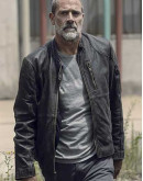 The Walking Dead Negan Black Leather Jacket
