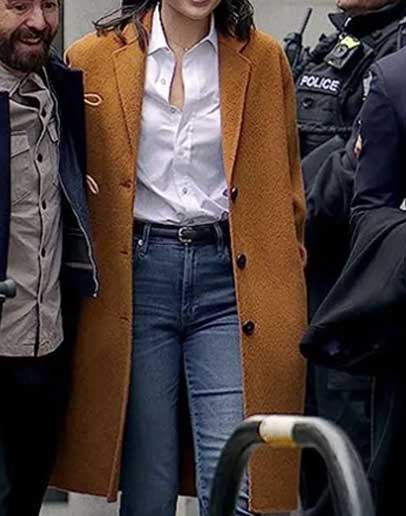 Heart of Stone Gal Gadot Wool Coat