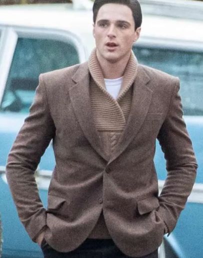 Priscilla 2023 Jacob Elordi Wool Blazer