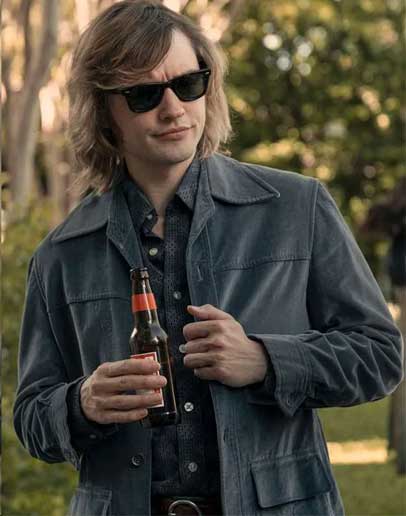 Daisy Jones & The Six Josh Whitehouse (Eddie Roundtree) Wool Jacket