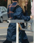 Daisy Jones & The Six Suki Waterhouse (Karen Sirko) Blue Coat