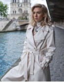 Mission Impossible 7 Vanessa Kirby White Cotton Coat