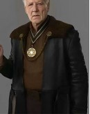 The Mandalorian Werner Herzog Shearling Leather Coat The Mandalorian Werner Herzog Shearling Leather Coat