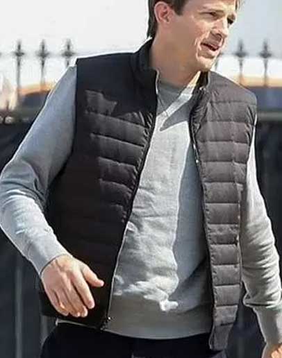Your Place or Mine Ashton Kutcher (Peter Coleman) Black Vest