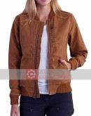 Big Sky S3 Kylie Bunbury (Cassie Dewell) Brown Jacket