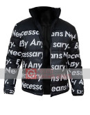 Goku Drip Black Puffer Jacket