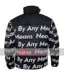Goku Drip Black Puffer Jacket