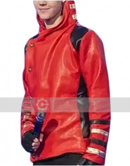 Justin Bieber X Factor Red Jacket