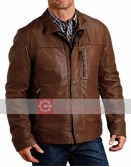 Men's Cowboy Brown Leather Jacket