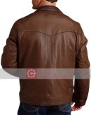 Men's Cowboy Brown Leather Jacket
