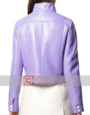 Emily In Paris S2 Lily Collins (Emily Cooper) Purple Jacket