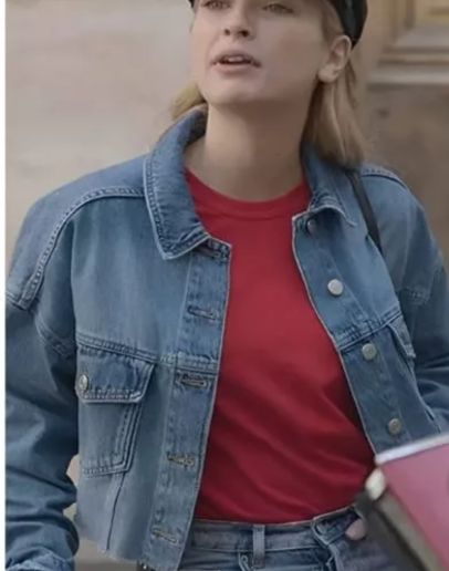 Emily In Paris Camille Razat Denim Jacket