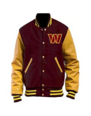 Washington Commanders Letterman Maroon Jacket