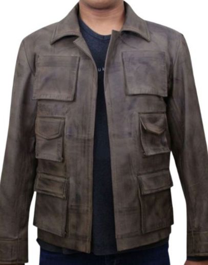 Mortal Kombat X Jason Distressed Leather Jacket