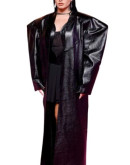 Demi Lovato MTV Video Music Awards 2023 Leather Coat