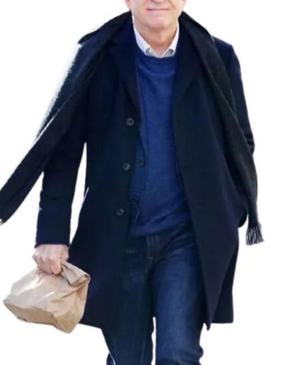 Steve Martin Only Murders in the Building Black Trench Coat 