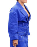 Oppenheimer Florence Pugh Event Blue Coat