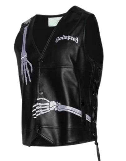 Rod Godspeed Black Leather Vest
