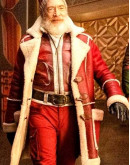 Red One (Santa Claus) J.k. Simmons Suede Leather Coat