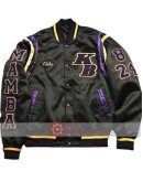 Stephen A Smith Kobe Bryant Satin Black Jacket