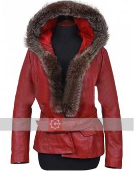 The Christmas Chronicles (Mrs. Claus) Goldie Hawn Leather Coat
