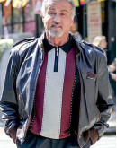Tulsa King Sylvester Stallone Black Leather Jacket