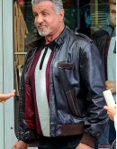 Tulsa King Sylvester Stallone Black Leather Jacket