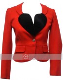 Heart Shape Lapel Vivienne Westwood Red Blazer