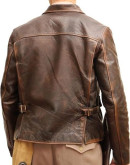 Braune Lederjacke