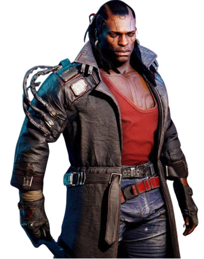 Cyberpunk 2077 Placide Belted Leather Coat