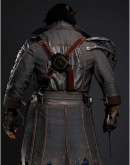 Cyberpunk 2077 Placide Belted Leather Coat