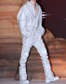 Timothee Chalamet Dune 2 Press Conference Gray Jumpsuit