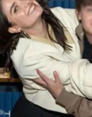 Flora and Son Eve Hewson (Flora) White Wool Jacket