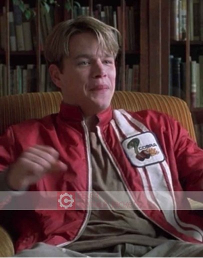 Good Will Hunting Matt Damon (Will) Red Cobra Jacket