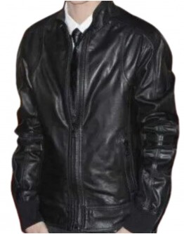 Brit Awards Justin Bieber Black Leather Jacket