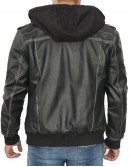 Maxton Men’s Black Hooded Jacket