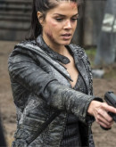 The 100 Marie Avgeropoulos Distressed Leather Jacket