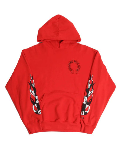 Chrome Hearts Red Hoodie