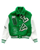 Louis Vuitton Green Varsity Jacket
