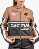 Cactus Jack Brown Leather Jacket Cactus Jack Brown Leather Jacket